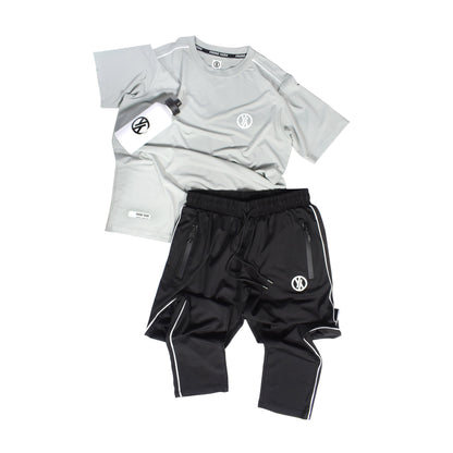 BASIC LINE UP GREY & BLACK TRACKSUIT