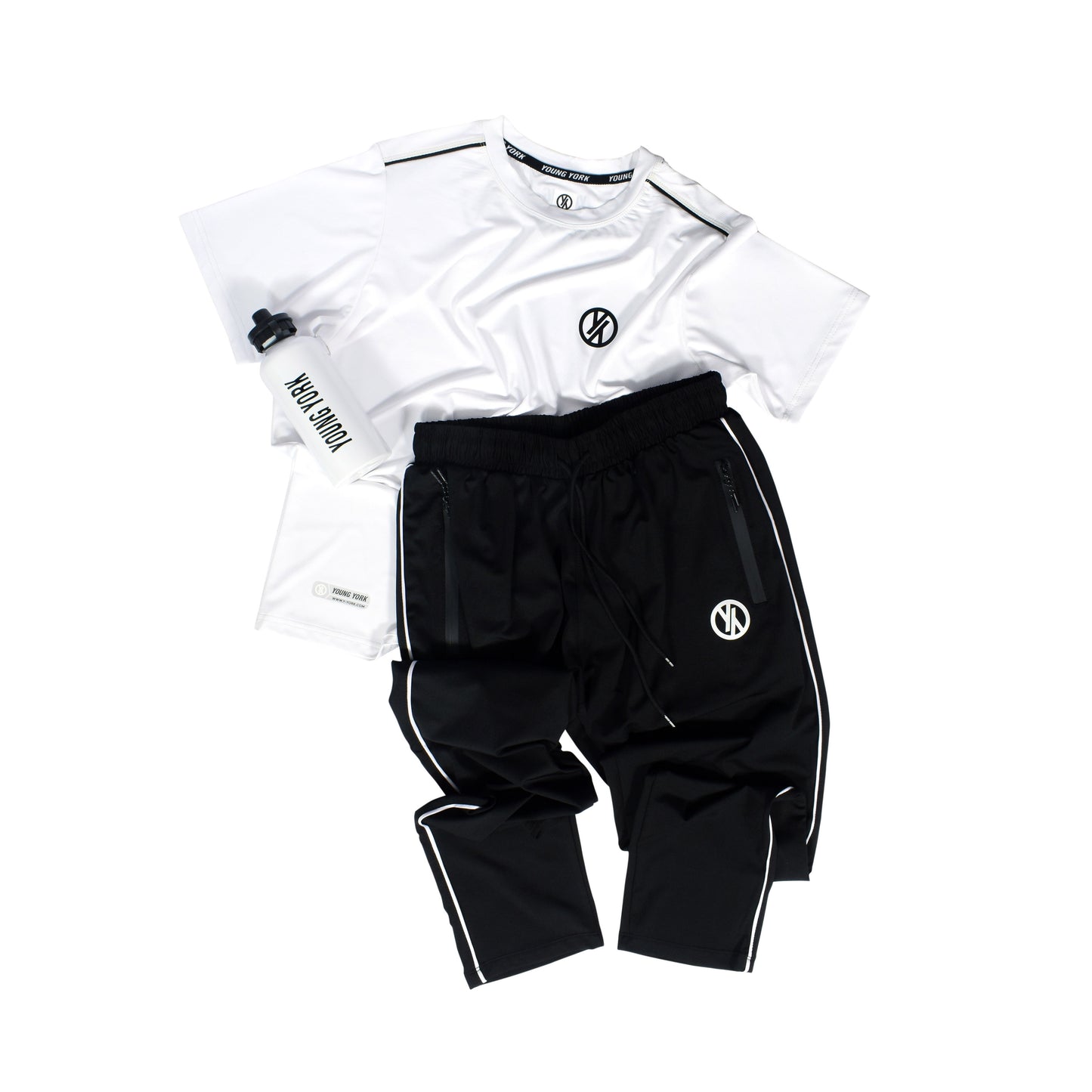 BASIC LINE UP BLACK & WHITE TRACKSUIT