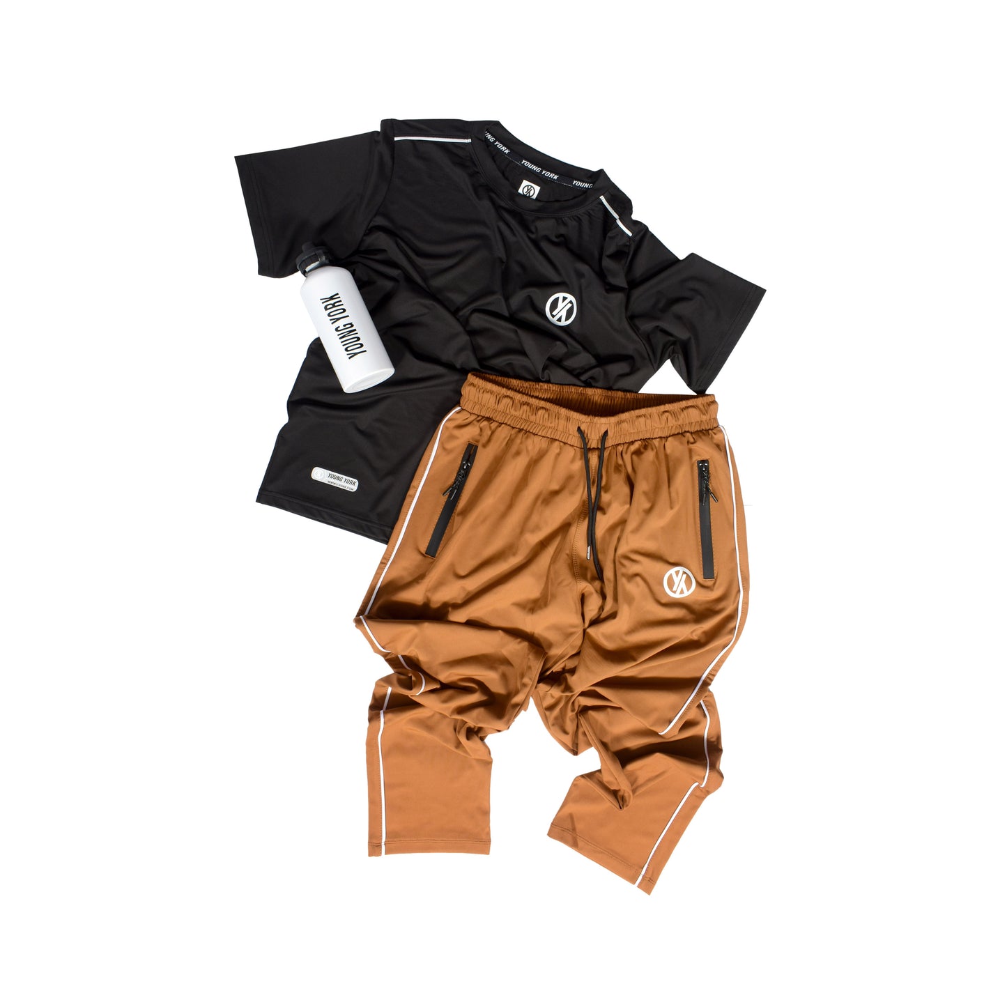 BASIC LINE UP BROWN & BLACK TRACKSUIT