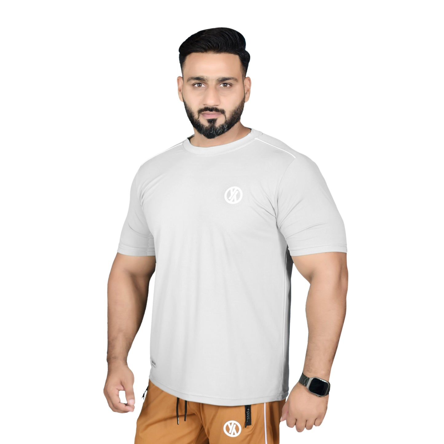 BASIC LINE T SHIRT - GREY