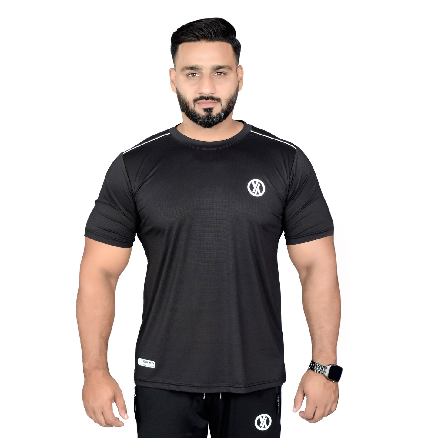 BASIC LINE T SHIRT - BLACK