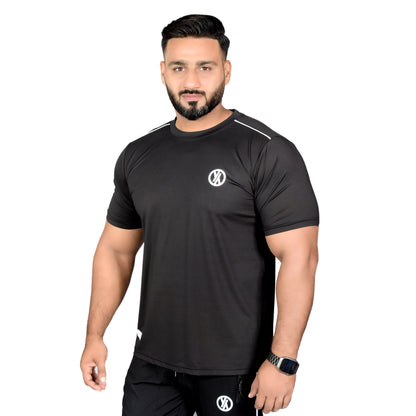 BASIC LINE T SHIRT - BLACK