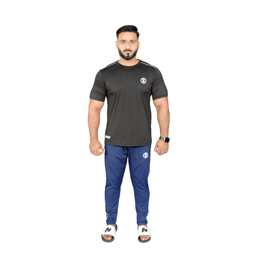 BASIC LINE UP BLACK & NAVY TRACKSUIT