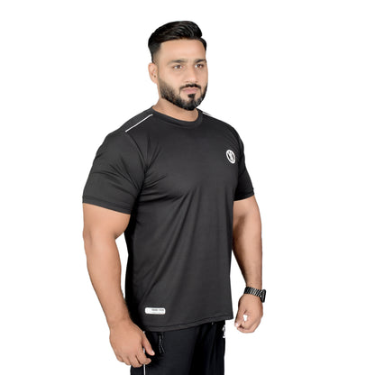 BASIC LINE T SHIRT - BLACK