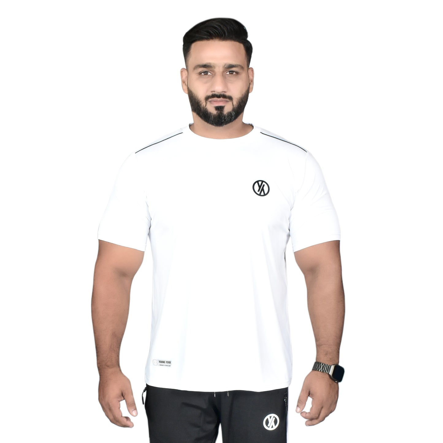 BASIC LINE T SHIRT - WHITE