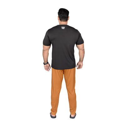 BASIC LINE UP BROWN & BLACK TRACKSUIT