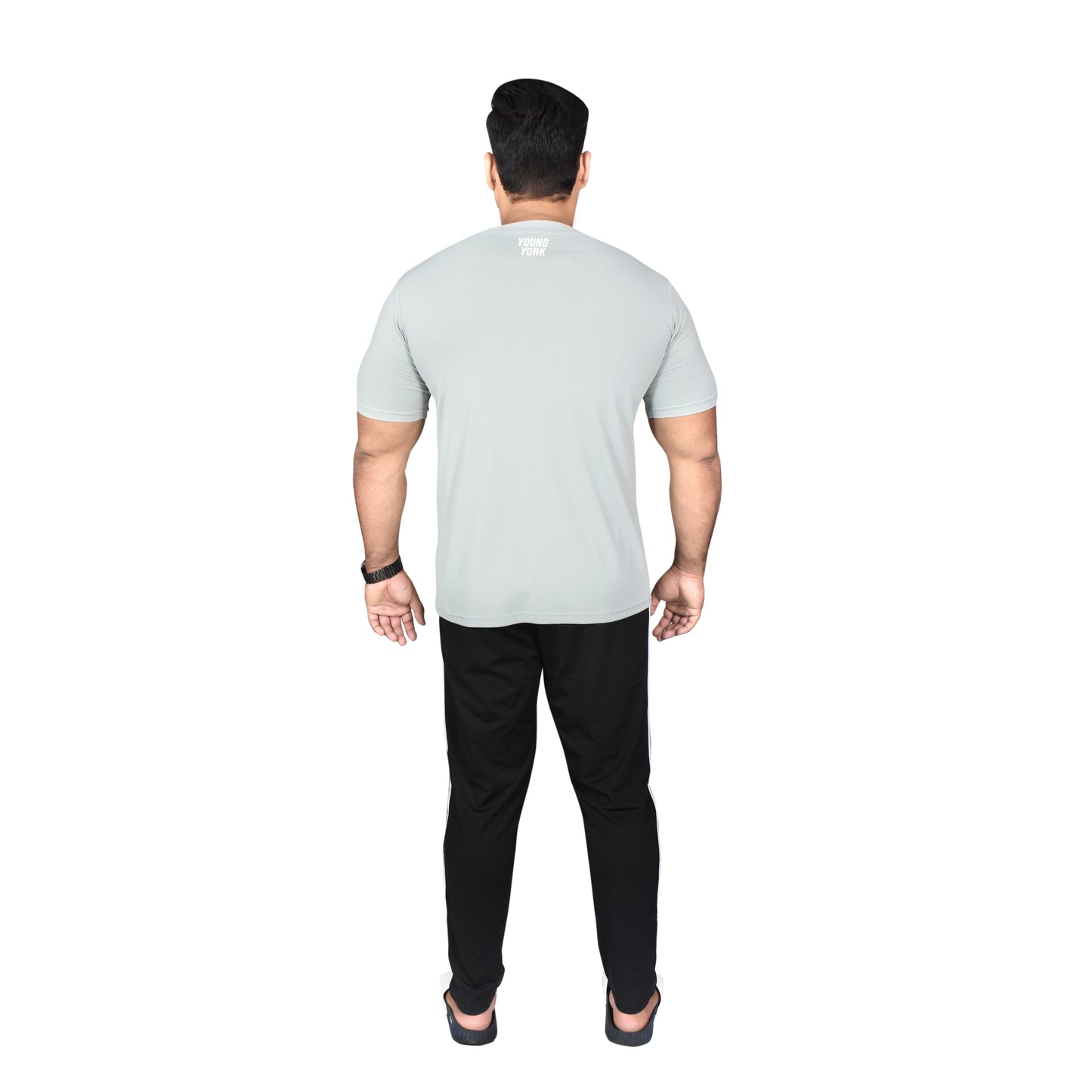 BASIC LINE UP GREY & BLACK TRACKSUIT